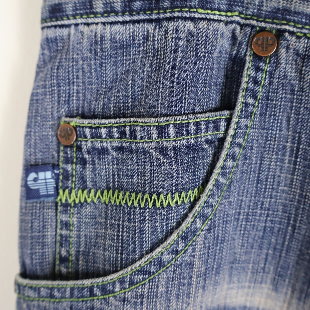 Vintage Y2K Pelle Pelle Baggy Denim‎ Blue Jeans Size 38x34 Waist 36" Inseam 33" - Picture 6 of 16